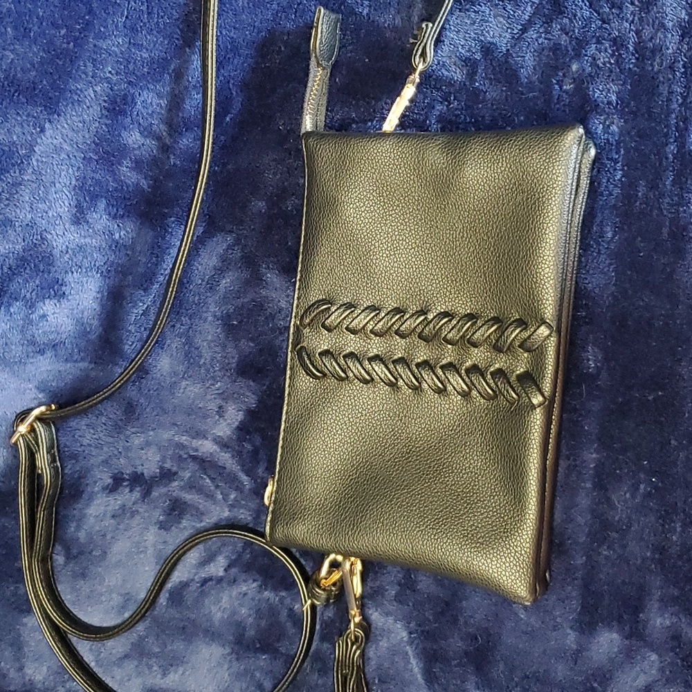 Black Leather Crossbody